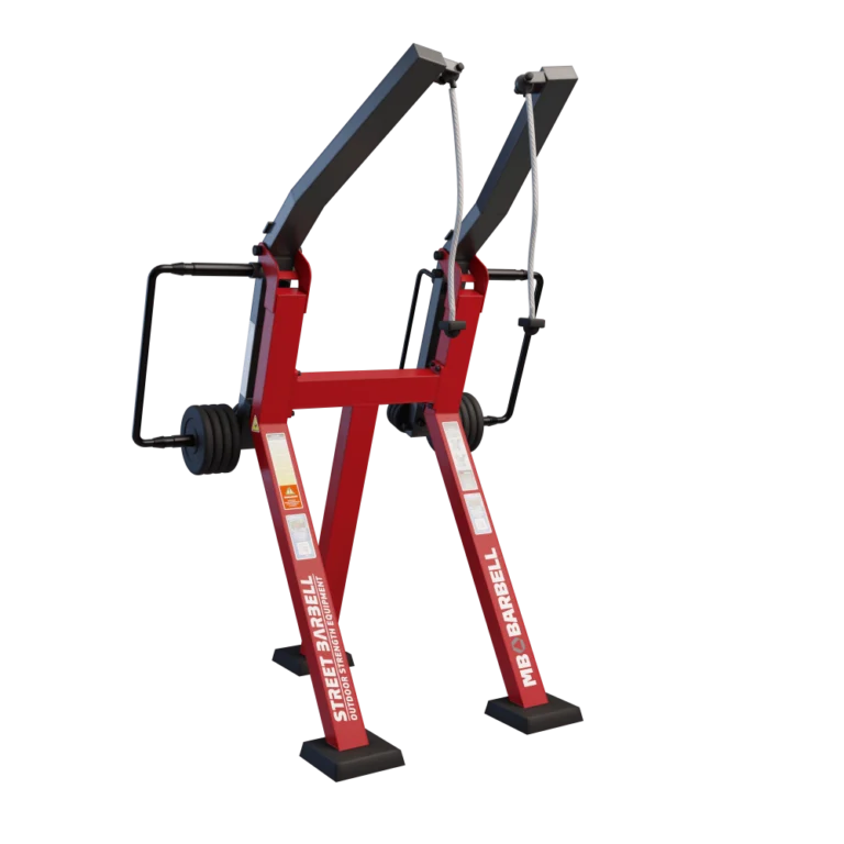 Уличный тренажёр StreetBarbell MB 7.46 — Вертикальная верёвочная тяга стоя
