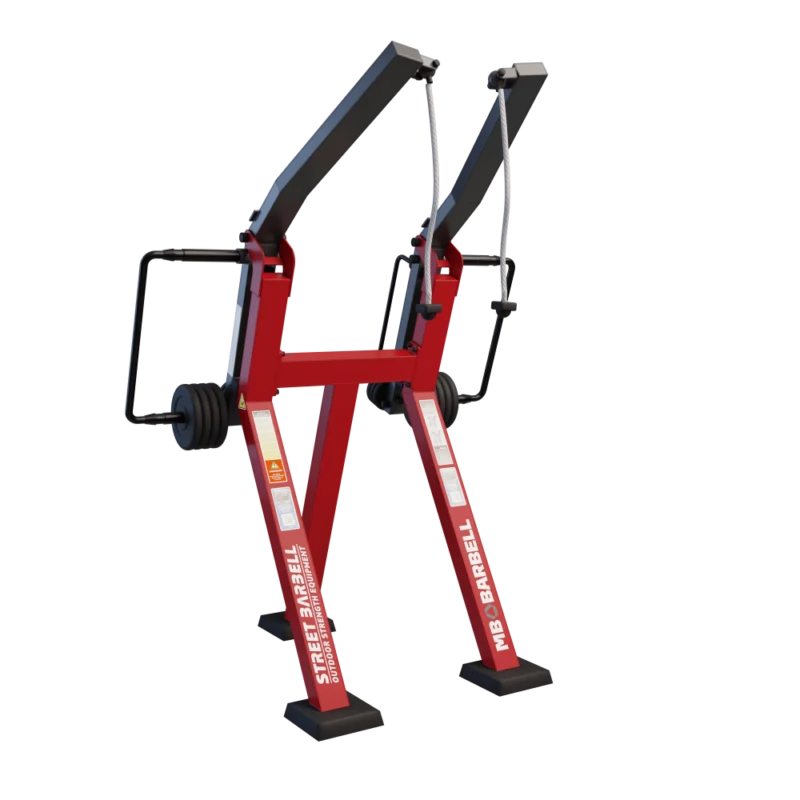 Уличный тренажёр StreetBarbell MB 7.46 — Вертикальная верёвочная тяга стоя