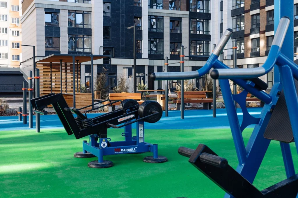 Реализованный объект Street Barbell — Тренажёрная площадка ЖК «Квартет»