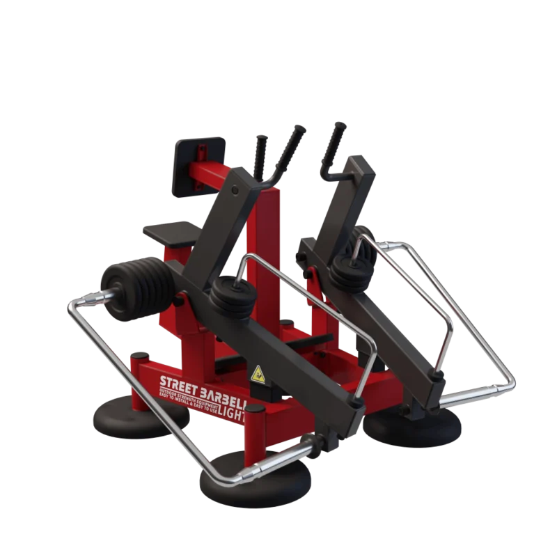 Уличный тренажёр StreetBarbell MB 7.70 GTO — Тяга сидя — мышцы спины